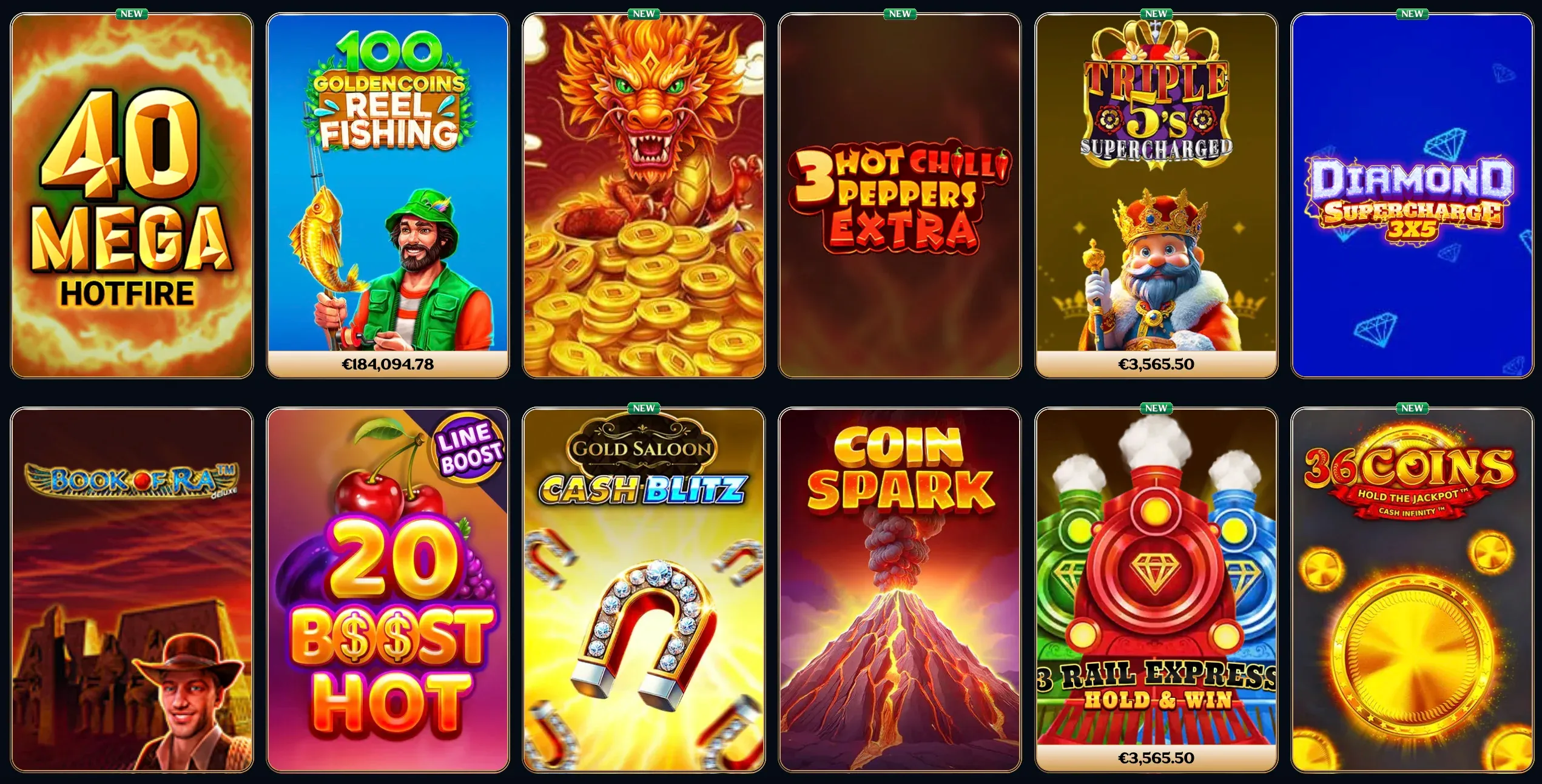 مجموعة ألعاب القمار في Millioner casino